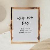 Minimalistisch Hello Baby Moderne Mama Osa Bar Poster