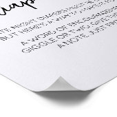 Minimalistisch Hello Baby Modernes Spate Night Dia Poster (Ecke)