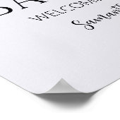 Minimalistisch Hello Baby Modernes Willkommen Poster (Ecke)