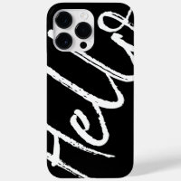 Minimalistisch Hello Black and White Modern stilvo