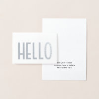 Minimalistisch Hello Simple Modern Glam Falten Hin