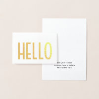 Minimalistisch Hello Simple Modern Glam Falten Hin