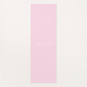 Minimalistisch hellrosa individuelle Name Monogram Yogamatte (Vorderseite)