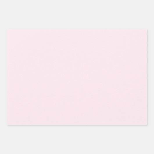 Minimalistisch hellrosa solide schlicht elegant geschenkpapier set (Vorderseite 2)
