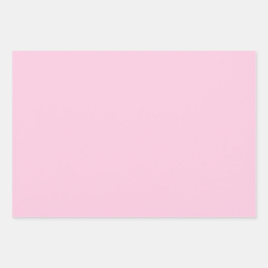 Minimalistisch hellrosa solide schlicht elegant geschenkpapier set (Vorderseite 2)