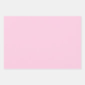 Minimalistisch hellrosa solide schlicht elegant geschenkpapier set (Vorderseite)
