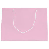 Minimalistisch hellrosa solide schlicht elegante E Große Geschenktüte (Vorderseite)