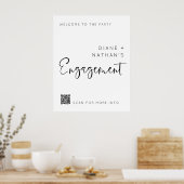 Minimalistisch Herzlich willkommen bei unserem Ver Poster (Küche)