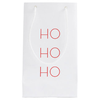 Minimalistisch HO HO HO Weihnachtsgeschenktasche Kleine Geschenktüte