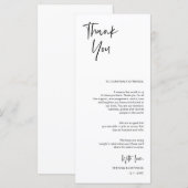 Minimalistisch, Hochzeitsplattform dank Karten (Vorne/Hinten)