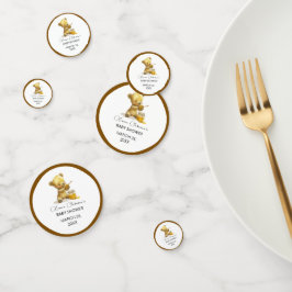 Minimalistisch Honey Bear Baby Dusche Konfetti