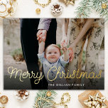 Minimalistisch Horizontal Rustikales Weihnachtsfes Folien Feiertagskarte<br><div class="desc">Mit meiner Minimalistischen Horizontal Rustikalen Weihnachtskarten Foil Holiday Card vermitteln Sie Ihren Urlaub zum Feiern.</div>