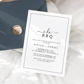 Minimalistisch I GRILLEN Engagement Partei Einladung