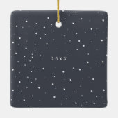 Minimalistisch I Liebe meine Ehefrau Foto Keramikornament (Rückseite)