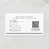 Minimalistisch Ihr Foto- und Logo-Fotogeschäft Visitenkarte (Rückseite)