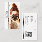 Minimalistisch Ihr Foto- und Logo-Fotogeschäft Visitenkarte (Vorne/Hinten)