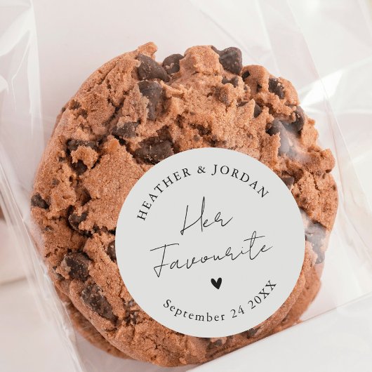 Minimalistisch ihre Lieblingsparty Runder Aufkleber