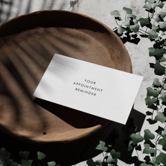 Minimalistisch Ihren nächsten Geschäftsnamen Terminkarte