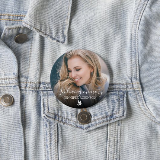 Minimalistisch im Love Memory Foto Button (Beispiel)