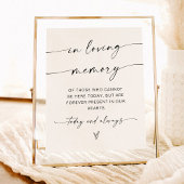 Minimalistisch in der Erinnerungssignatur | Hochze Poster