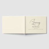 Minimalistisch in der Gedächtnisbeerdigung Gästebuch (Voll)