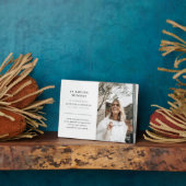 Minimalistisch in der Love Memory Foto Tribute Fotoplatte (Seite)