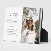 Minimalistisch in der Love Memory Foto Tribute Fotoplatte (Seite)