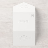 Minimalistisch in einer UAWG Einladung zur Hochzei (Außenbereich)