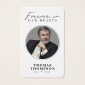 Minimalistisch in Erinnerungsfoto-Karte (Vorderseite)