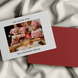 Minimalistisch ist alles nicht ruhig Foto Weihnach Dankeskarte