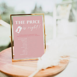 Minimalistisch ist der Preis für ein süßes Girl-Ba Einladung