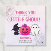 Minimalistisch ist eine Ghoul Halloween-Kinderdusc Geschenkanhänger (Vorderseite)