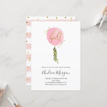 Minimalistisch ist eine junge rosa Ballon Babydusc