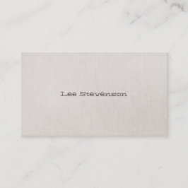 Minimalistisch ist Fun Simple Business Card Visitenkarte