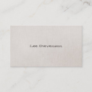 Minimalistisch ist Fun Simple Business Card Visitenkarte