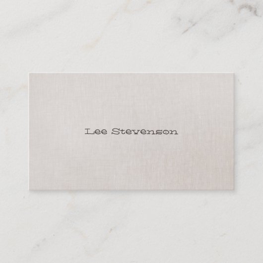 Minimalistisch ist Fun Simple Business Card Visitenkarte (Vorderseite)