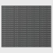 Minimalistisch Jet Black Schlicht Elegante Moderne Geschenkpapier (Flach)