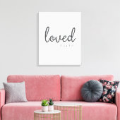 Minimalistisch John 3:16 liebte Leinwanddruck (Insitu (Wohnzimmer))