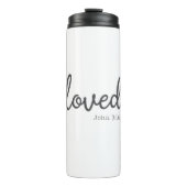 Minimalistisch John 3:16 liebte Thermosbecher (Vorderseite)