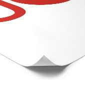 Minimalistisch Joy Christmas Poster (Ecke)