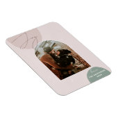 Minimalistisch Joy Holiday Foto | Moderne Weihnach Magnet (Rechte Seite)