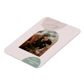 Minimalistisch Joy Holiday Foto | Moderne Weihnach Magnet (Linke Seite)