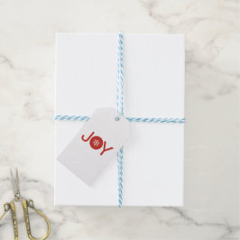 Minimalistisch Joy Weihnachtsgeschenke Tags Geschenkanhänger