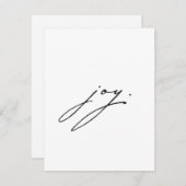 Minimalistisch Joy Weihnachtskartenangebot Feiertagskarte (Vorne/Hinten)