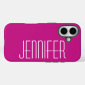 Minimalistisch, Jumbo-Individuelle Name, elegant Case-Mate iPhone Hülle (Rückseite (Horizontal))