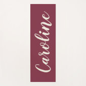 Minimalistisch Kalligraphie Personalisierter Name  Yogamatte (Vorderseite)