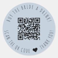 Minimalistisch kaufen die Braut einen trinken QR-C