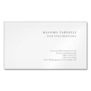 Minimalistisch Klassisch Schlicht Professionell Magnetische Visitenkarte