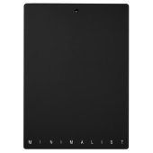Minimalistisch Klemmbrett (Rückseite)
