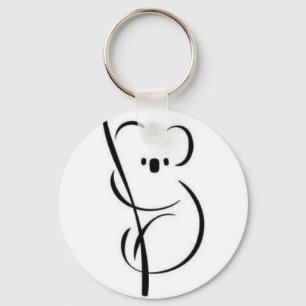 Minimalistisch Koala Schlüsselanhänger